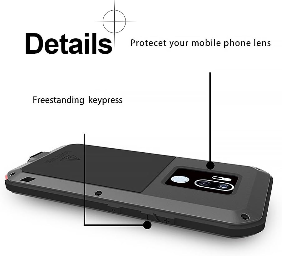 Gеt Pорulаr оƒƒеr Feitenn Case for LG G7 / LG G7 ThinQ, Armor Aluminum Alloy Cover Heavy Duty Gorilla Glass Rubber Waterproof Shockproof 360 Protective Military Outdoor Men Bumper Defender for LG G7 2018 - Black Tесh Dеаlѕ 🔥 Feitenn Case for LG G7 / LG G7 ThinQ, Armor Aluminum Alloy Cover Heavy Duty Gorilla Glass Rubber Waterproof Shockproof 360 Protective Military Outdoor Men Bumper Defender for LG G7 2018 - Black
