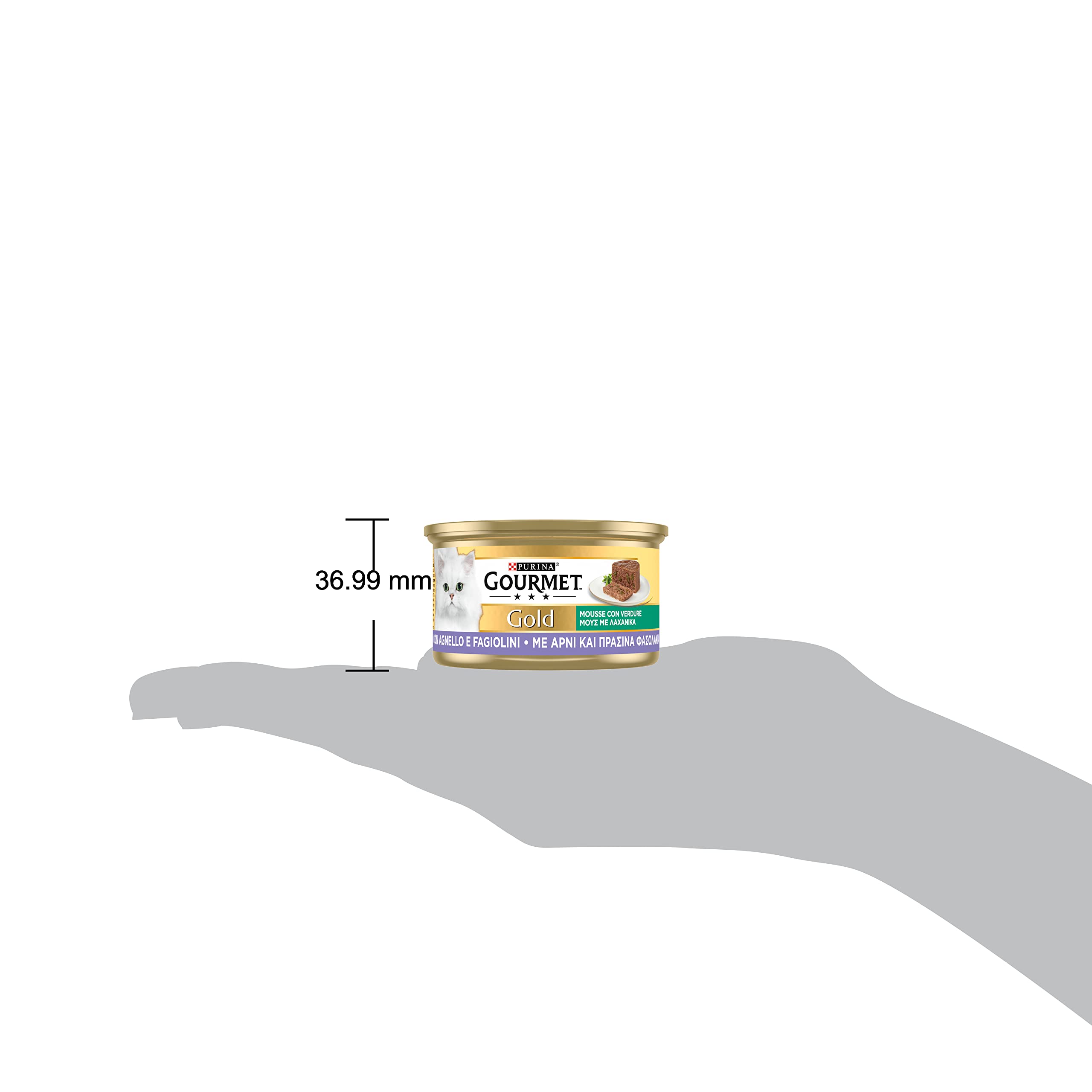 GOURMET Gold Cibo Umido per Gatti Adulti Mousse con Agnello e Fagiolini 24 Lattine da 85g