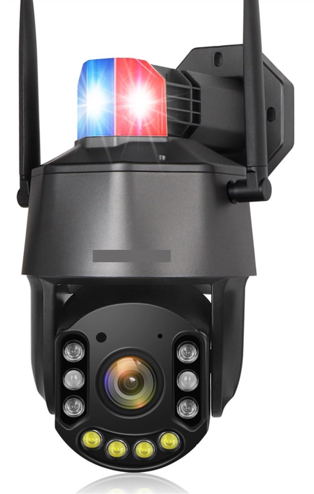 CVFRDD 5MP 30X Optical Zoom Outdoor Surveillance Camera PTZ 4G Red Blue Warning Lights Auto Tracking IR 150M CCTV Camera(5MP 4G Add 64GB)