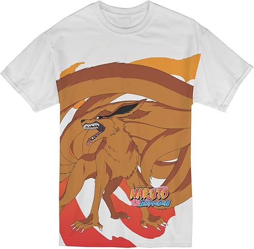 Naruto Shippuden - Camiseta de sublimación Kurama JRS Fox de nueve colas