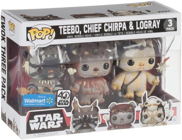 Funko Pop Star Wars Ewok 3 Pack Walmart Exclusive