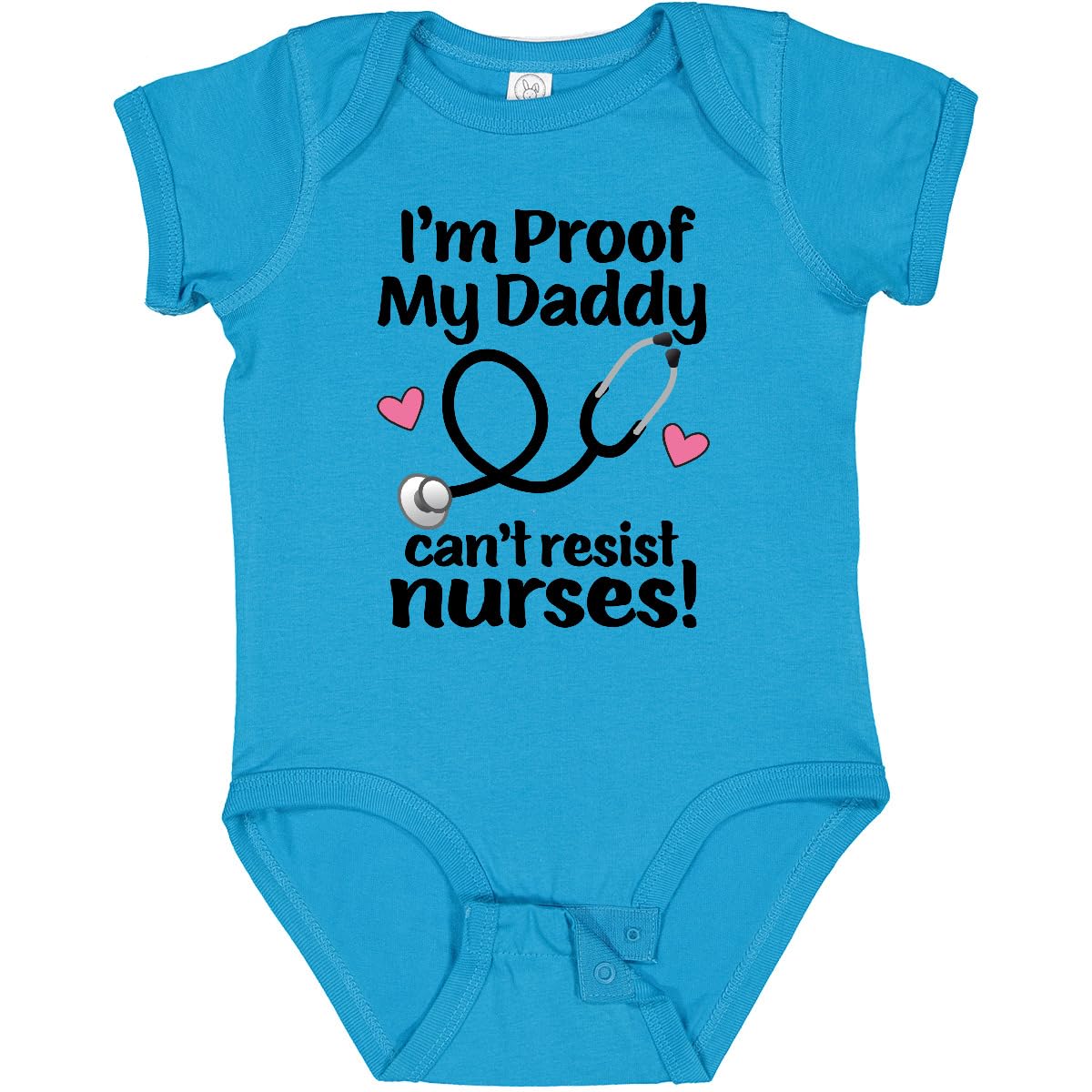 inktastic Nurse Mommy Daddy Can't Resist Nurses Baby Bodysuit