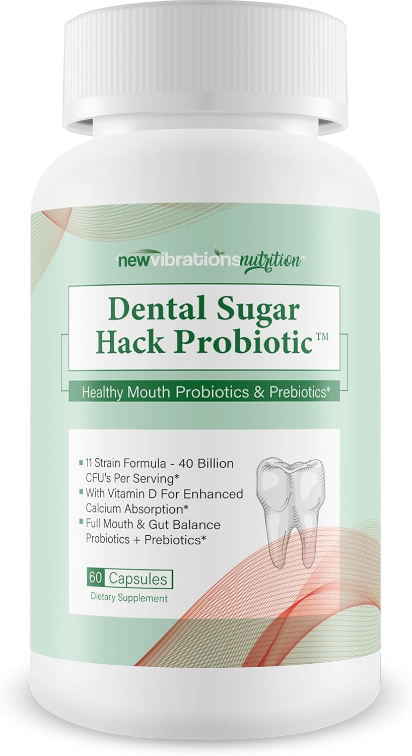 Dental Sugar Hack Probiotic - Our Best Oral Health Probiotics - Pro Dental Probiotics for Teeth, Mouth, Gums, & Bad Breath - Gut & Oral Health Biotics for Teeth and Bad Breath Probiotic Dental Health