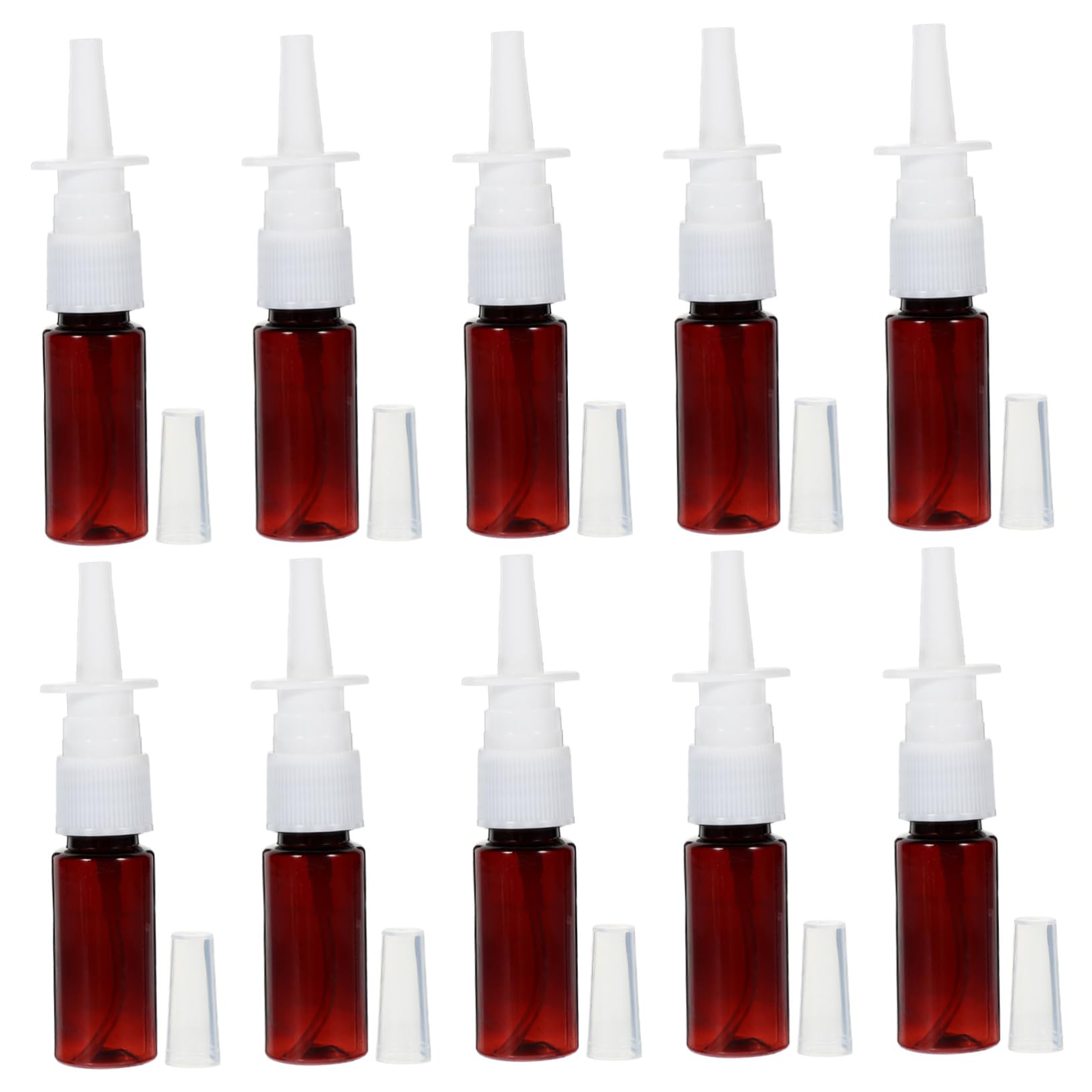 FRCOLOR 100pièces Flacons Vaporisateurs Vides Pet Marron Pulvérisateurs Rechargeables à Brume Fine Pour Voyage Et Usage