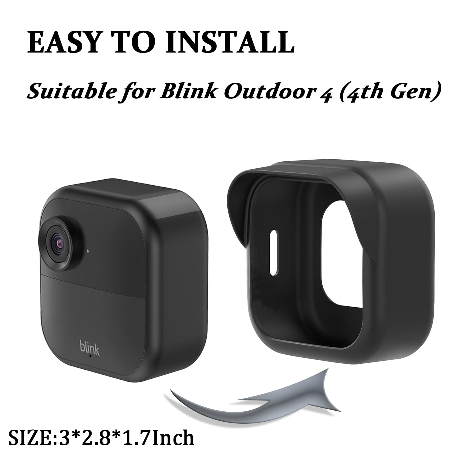 4W Solar Panel For Blink Camera, Compatible With Blink Outdoor 3 (3rd