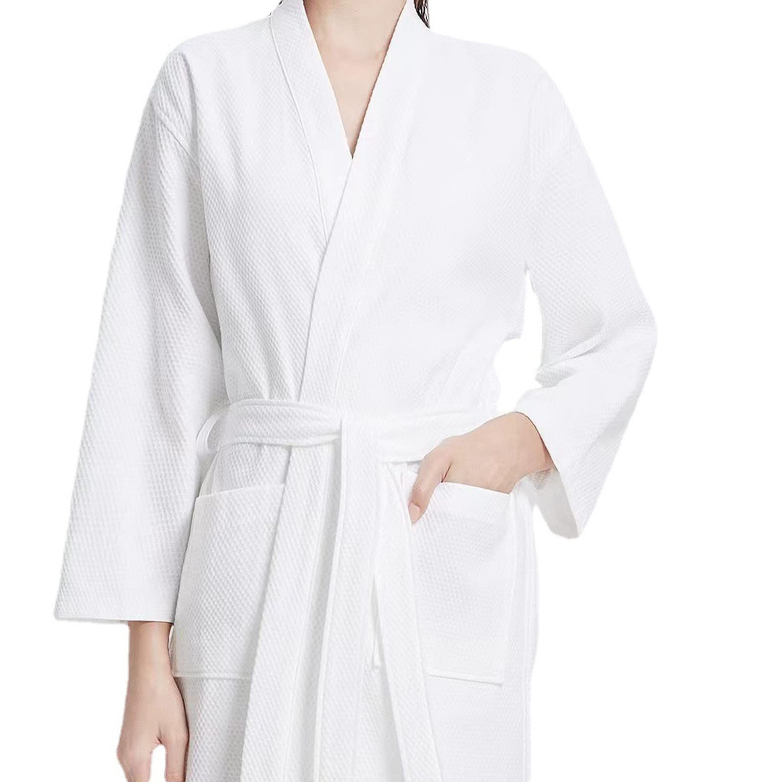 Szlafrok frotte, szlafrok damski, szlafrok bawełniany, szlafrok kąpielowy, długi szlafrok spa, odzież domowa, bielizna nocna
