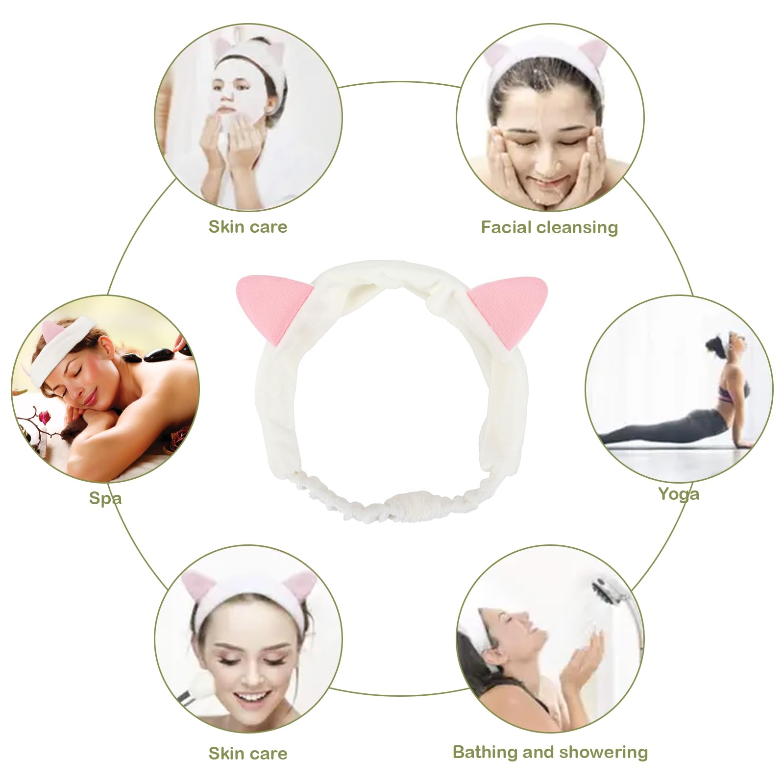 Coicok 7 pezzi Jade Gua Sha Stone Set, Gua Sha e rullo per il viso Beauty Massager Skincare, Jade Roller, massaggiatore naturale verde, rullo massaggiatore anti-invecchiamento, regalo di bellezza