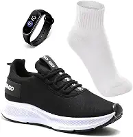 Tenis Masculino Esportivo Academia Corrida Treino Caminhada Confortavel e Leve + Relógio e Meia