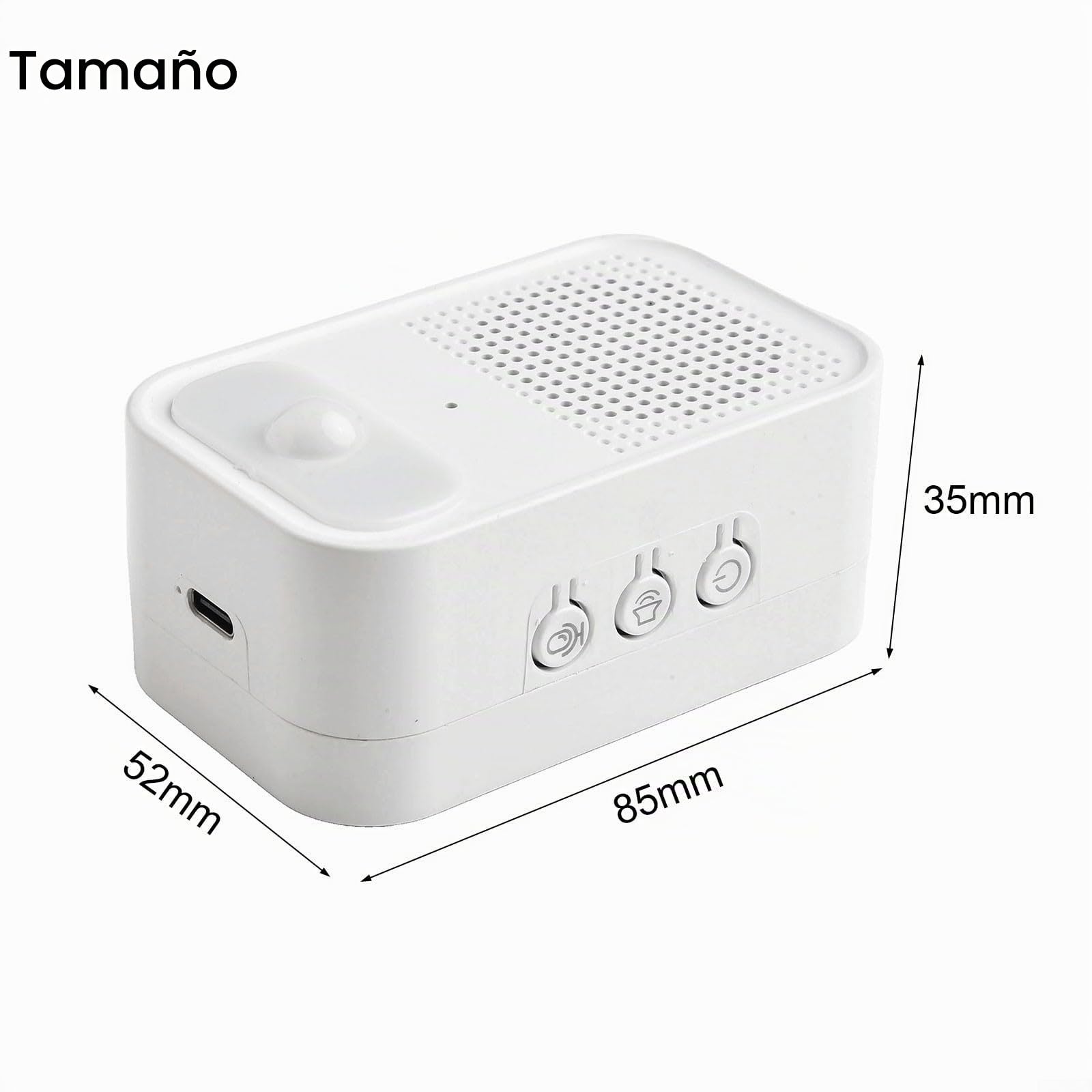 Sensor de puerta para tienda Welcomer, aviso de voz, alerta de entrada magnética con volumen ajustable, grabación de audio personalizada para el hogar, tienda, instalaciones sanitarias, negro y blanco