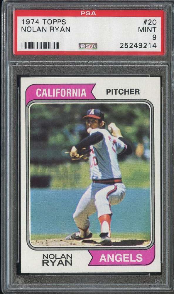 Amazon.com: 1974 TOPPS #20 NOLAN RYAN PSA 9 ANGELS HOF 