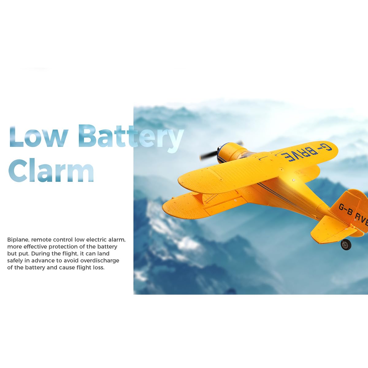 XK A300 Beech D17S - Aereo telecomandato per adulti, biplano 3D/6G 2.4G 4CH Brushless 550 mm apertura alare EPP ad ala fissa RC modello con sgancio rapido, aereo RC per adulti Beg (RTF)