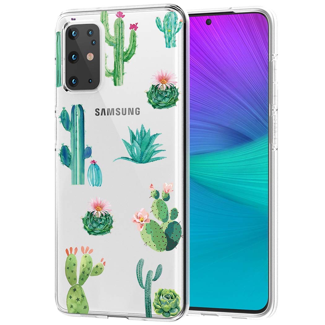Bohefo Clear Case Compatible with Galaxy S20 Plus 5G (Not fit S20 FE), Samsung S20 Plus 6.7" Case for Girls, Cute TPU Shockproof Protective Phone Case