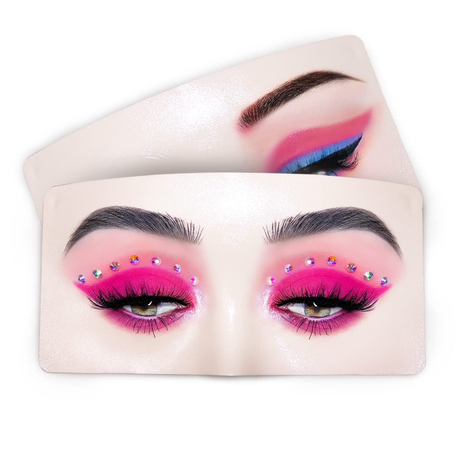 Makeup Practice Face,Makeup Practice Board Mask Mannequin Face to practice eyesmakeup official(2 Pack)