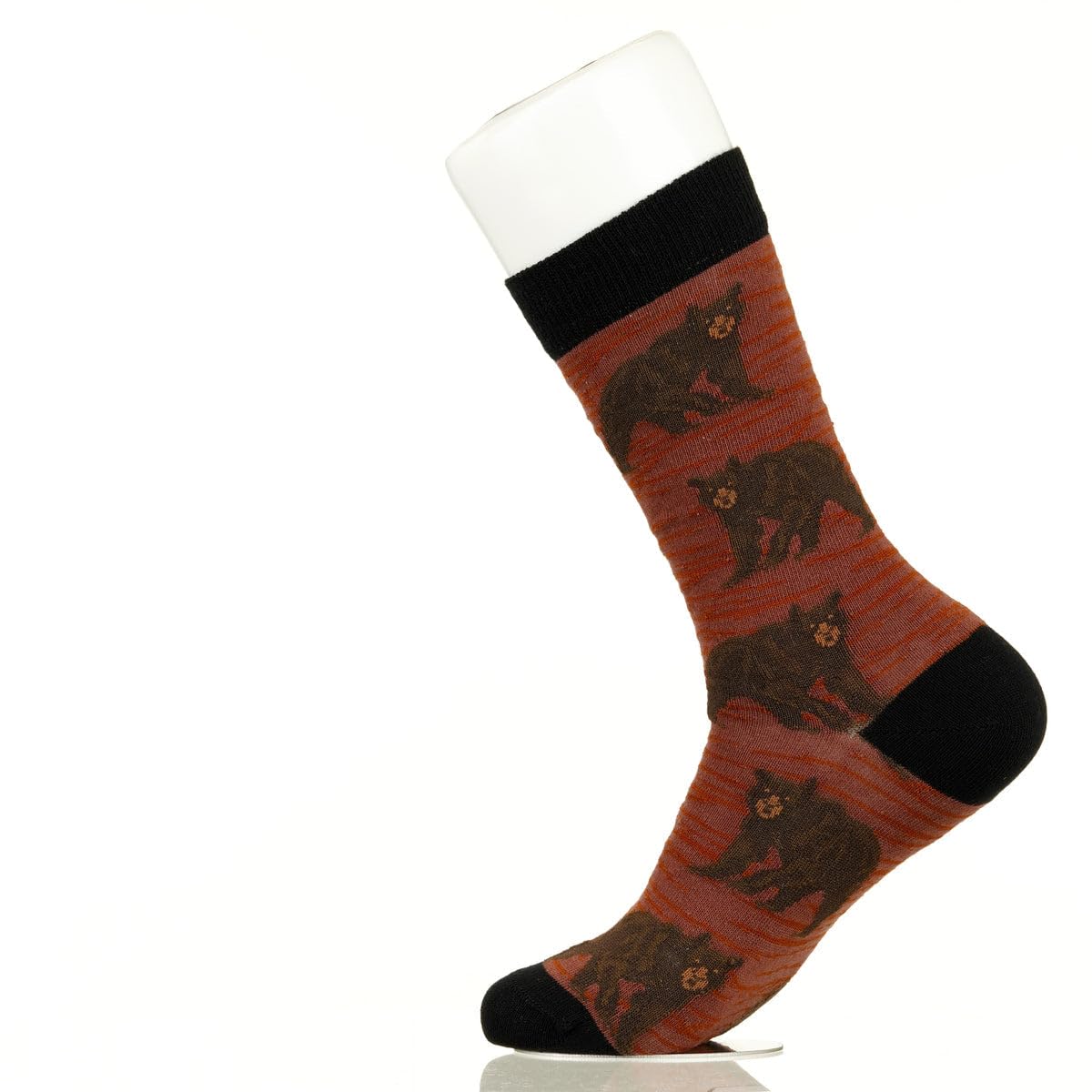 Sock Atomica Unisex Lodge Bear Fancy Colorful Cotton Comfy Novelty Funny Dress Socks Animals Patterned Cool Design Gift, Women's 10-12.5, Men's 8.5-13, 41-46