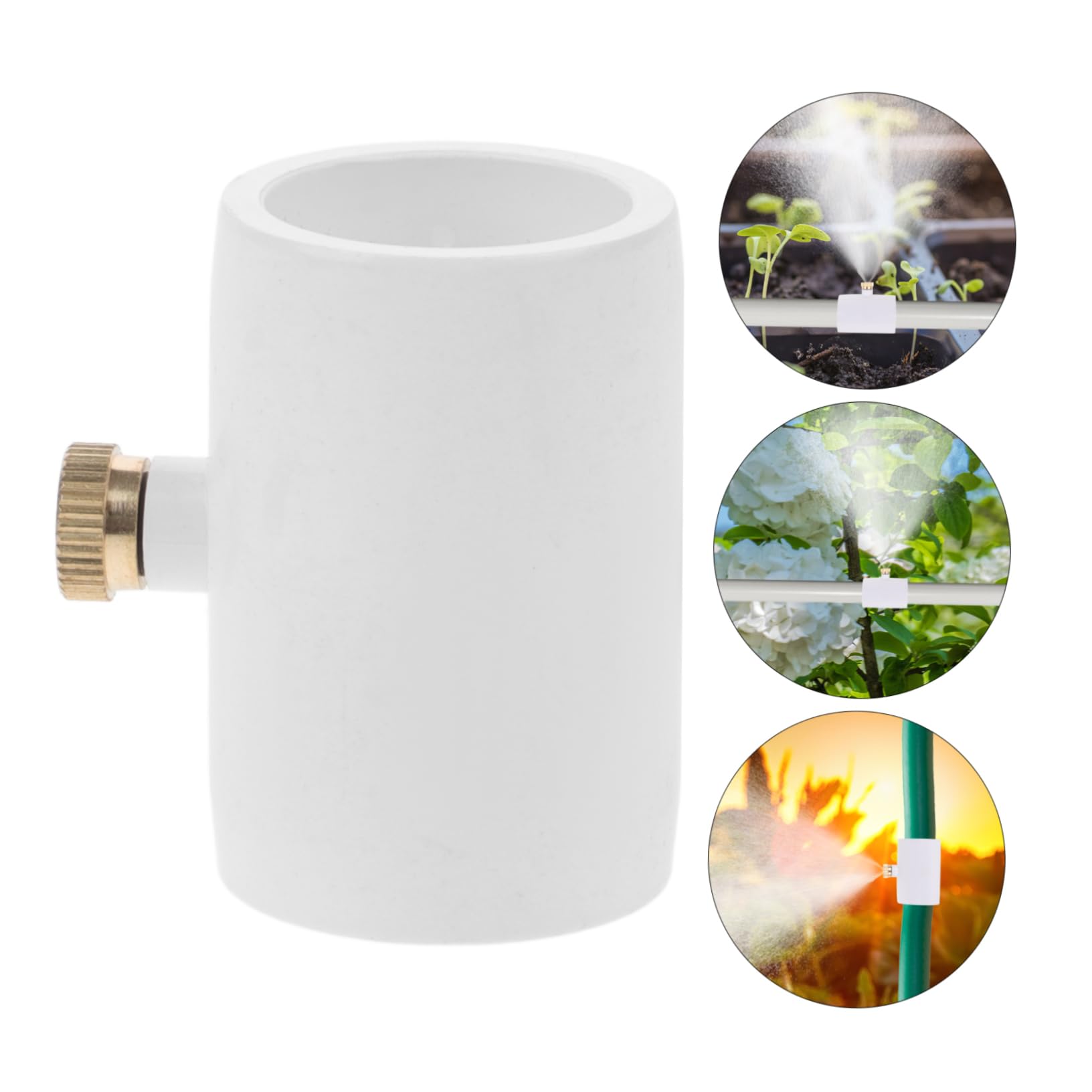 ifundom 10pezzi Connettore PVC Ugello Nebulizzatore per Raffreddamento e Irrigazione Facile Installazione e Resistente