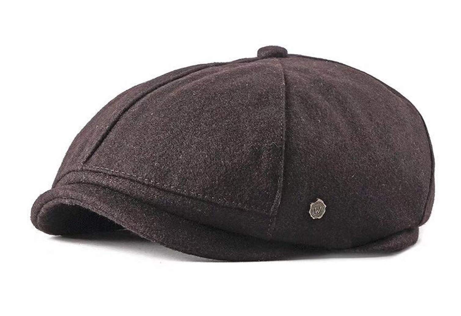 mens brown flat cap