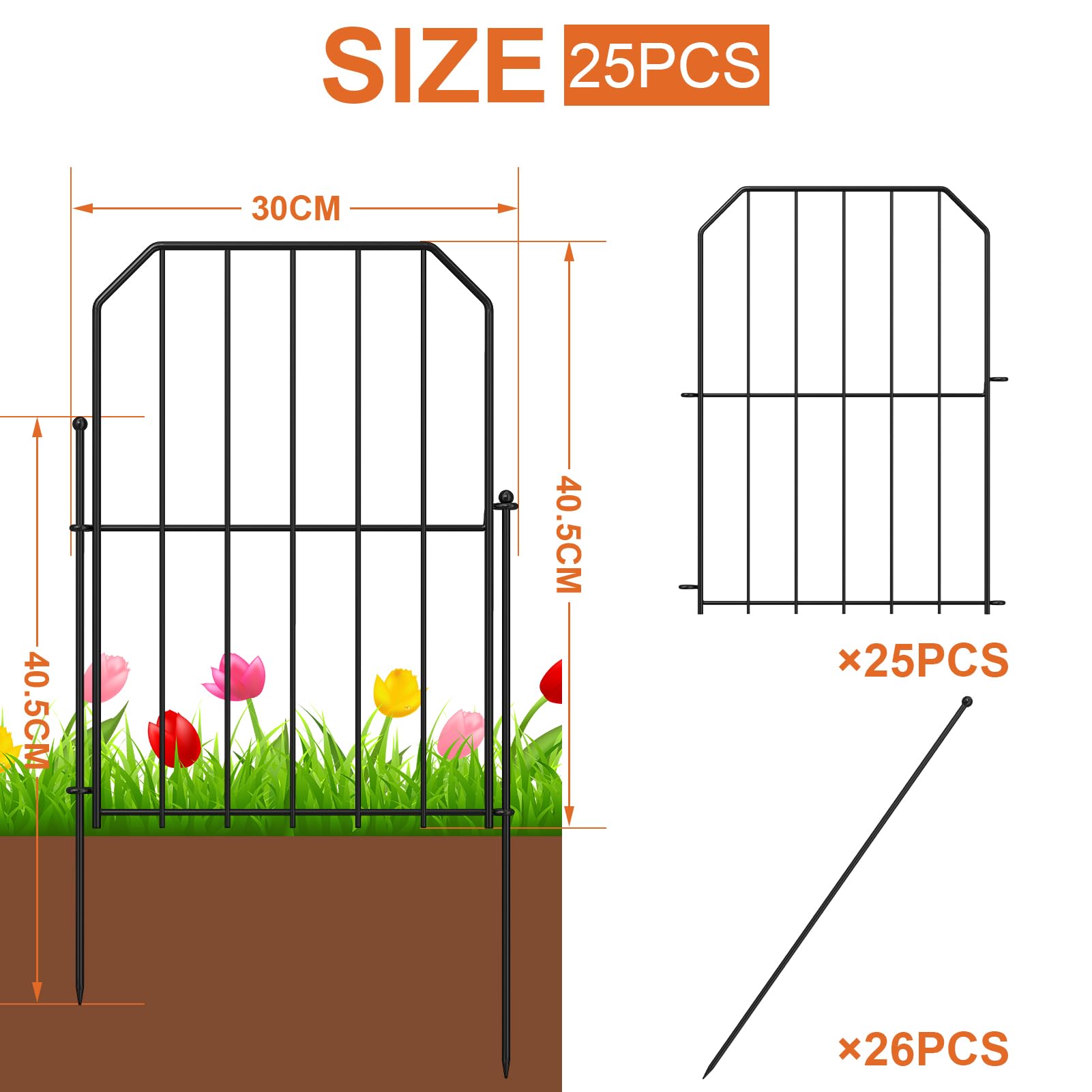 RECINZIONE DA GIARDINO Recinzione Divisoria Per Aiuole Sistema Di - 7