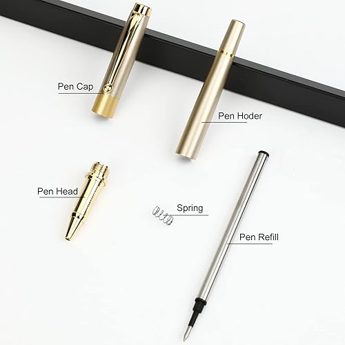 Miniatura 7 de YIVONKA Bolígrafo negro de repuesto, línea de bolígrafo de lujo, 0.020 in, el mejor juego de regalo para hombres y mujeres, profesional, ejecutivo,