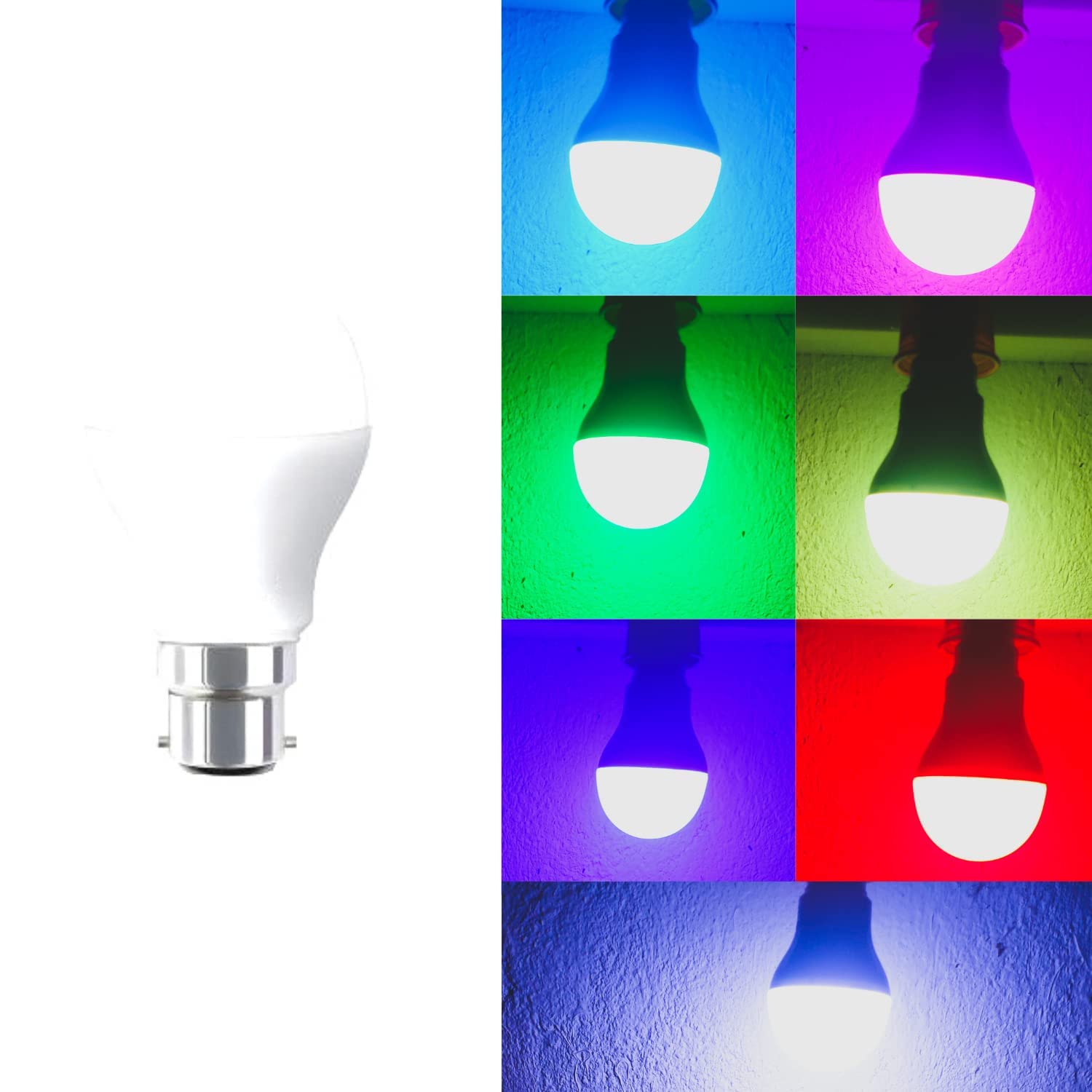 CRAFT WORLD 7-in-1 Multi-Color LED Magic Bulb – Color Changing Bulb for Home Decor, Festivals & Parties – Energy Saving B22/E27 Base-image-32