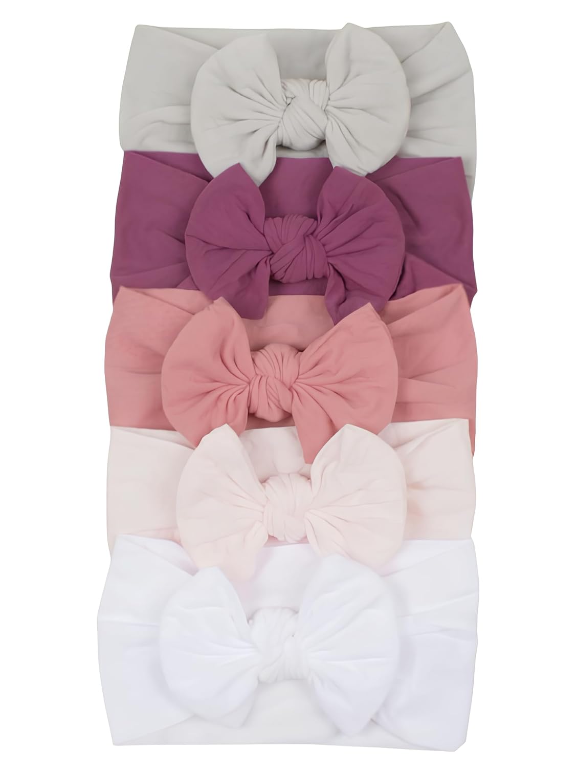 Laços de Bebê Macio Faixinha Turbante Slim Infantil Kit c/5