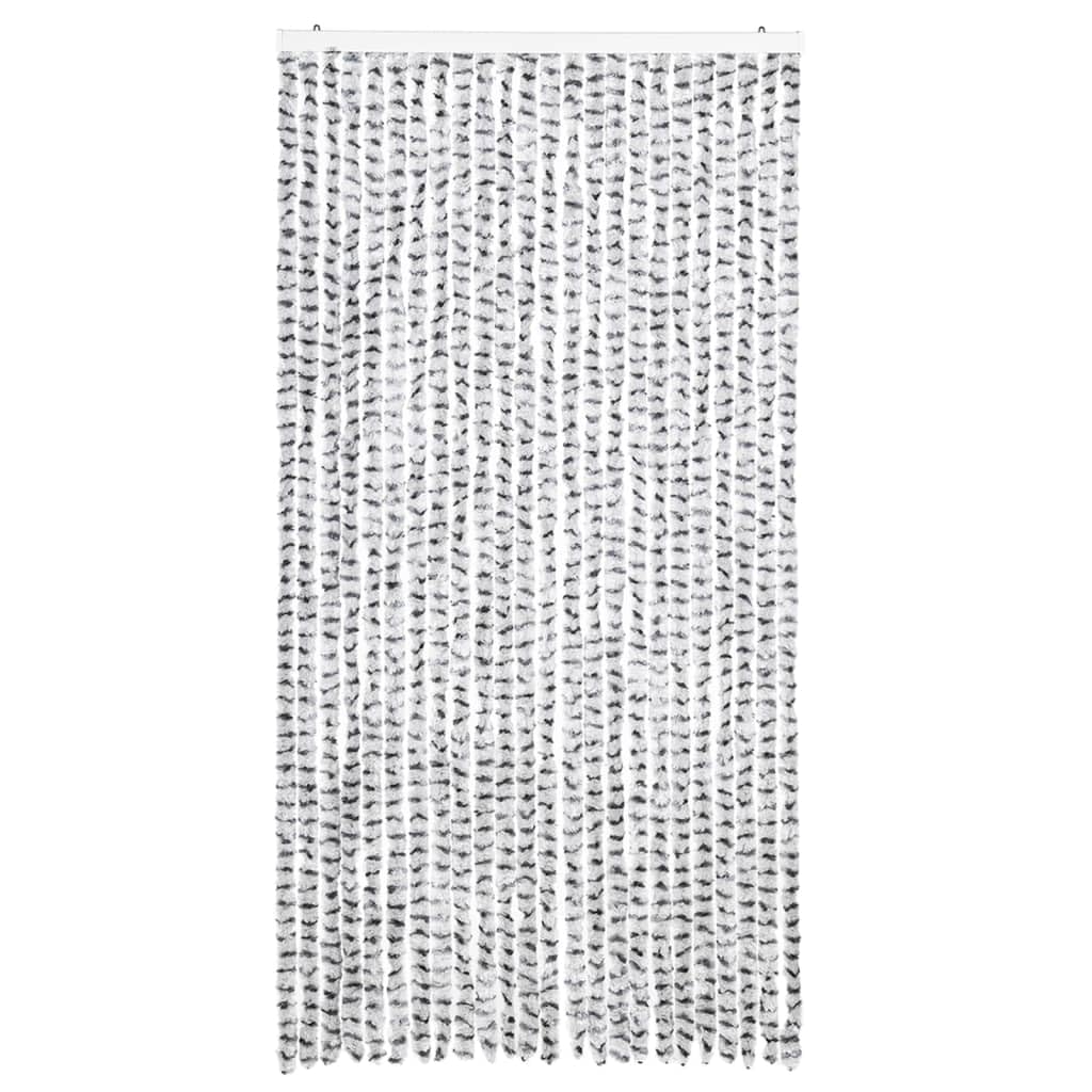 Moustiquaire chenille 100 x 220 cm Gris clair foncé