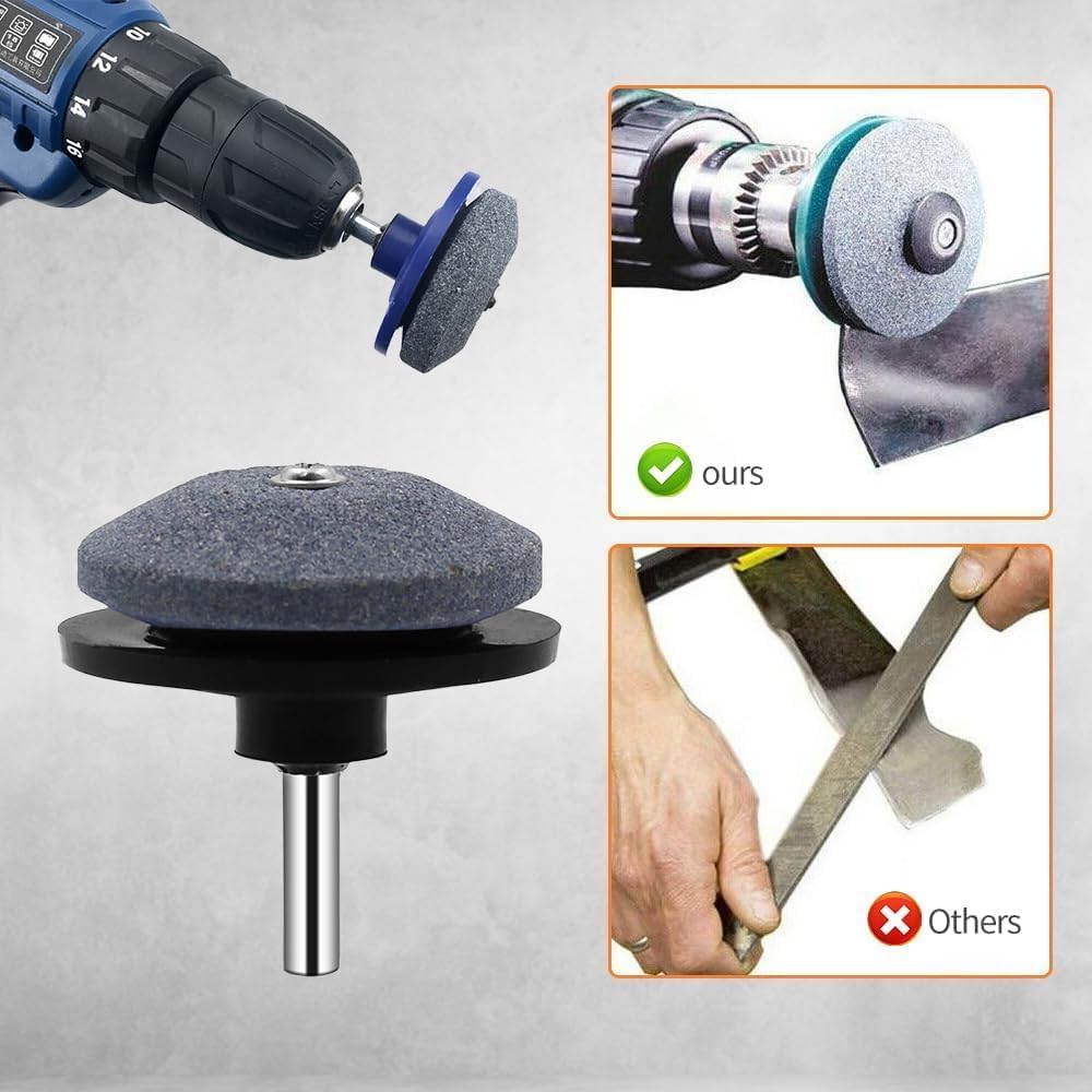 Neoyler Lawnmower Blade Sharpener For Universal Striping Kit 2025 New Efficient Sharpener Tool Compatible Power Hand Drill Easy Blade Sharpening Mowers T