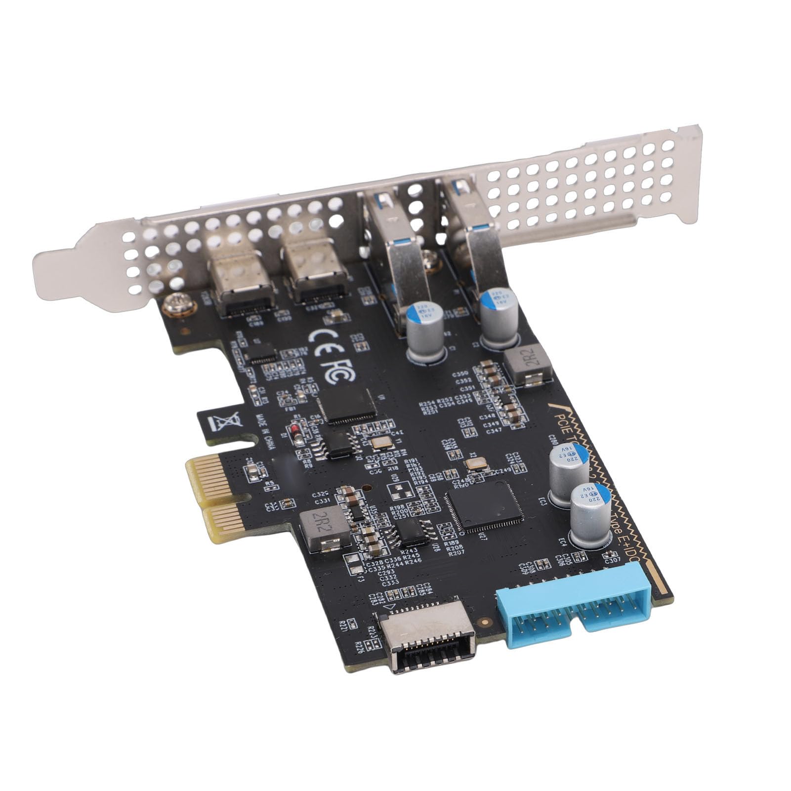 GOWENIC Scheda di Espansione PCIe USB 3.0 con 2 Porte Type C per PC Desktop