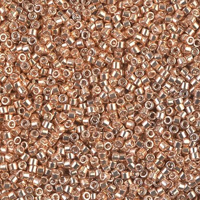 50 Grams Miyuki Delica Bead 11/0 Galvanized Apricot Gold Bulk Bag DB0411-50