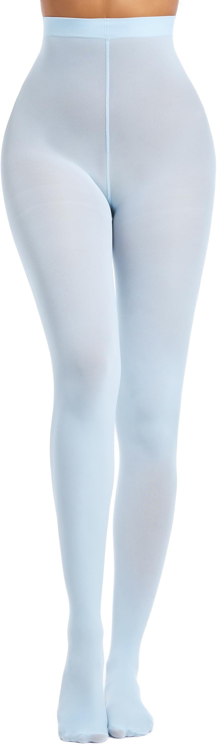 Women's 80 Denier Soft Semi Opaque Solid Color Footed Pantyhose Tights