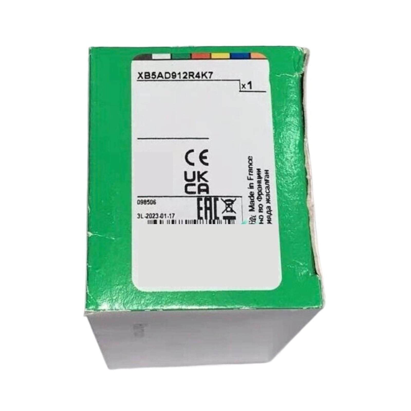 Potenciómetro Giratorio montado en Panel XB5AD912R4K7