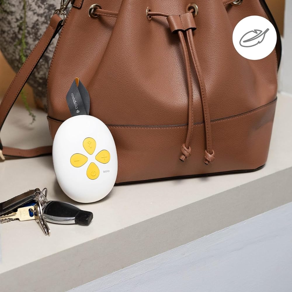 Nouveau tire-lait Medela Solo – Tire-lait électrique simple et facile à utiliser avec boucliers flexibles, offrant plus de confort et d'expression plus de lait