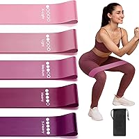 Vista 7 de Resistance Loop Exercise Bands for Working Out, Fitness Elastic Bands, Workout Bands for Home Gym, Stretching, Yoga, Pilates, Physical Therapy