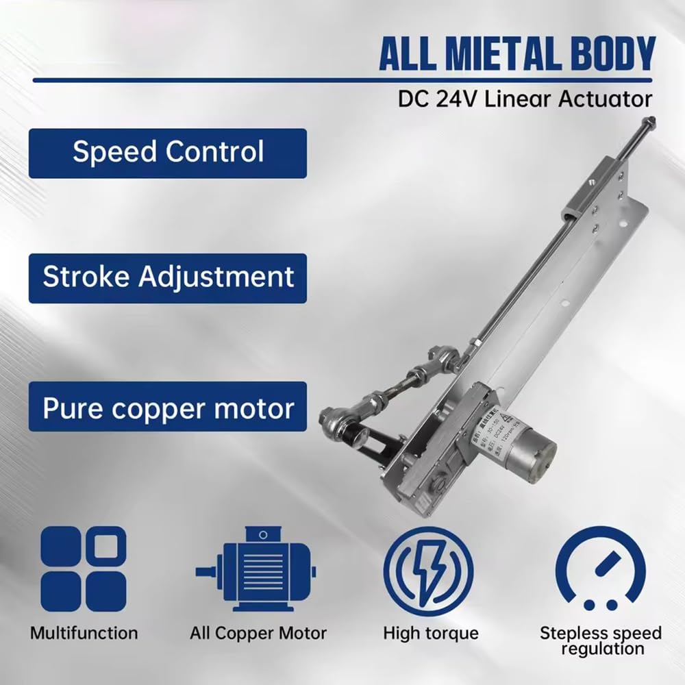 Linearantrieb,Linear Actuator,Hubkolbenmotor,Einstellbarer teleskop Motor DIY Motor mit Drehzahlregler 12v-Teleskopischer Hub 3-15cm (45 Hübe/Minute) für Rüttler/Schwingsieb