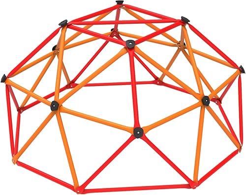 Cúpula de escalada para niños de 6 pies, gimnasio de jungla al aire libre para niños, cúpula geométrica escaladora de metal antioxidante, estructura