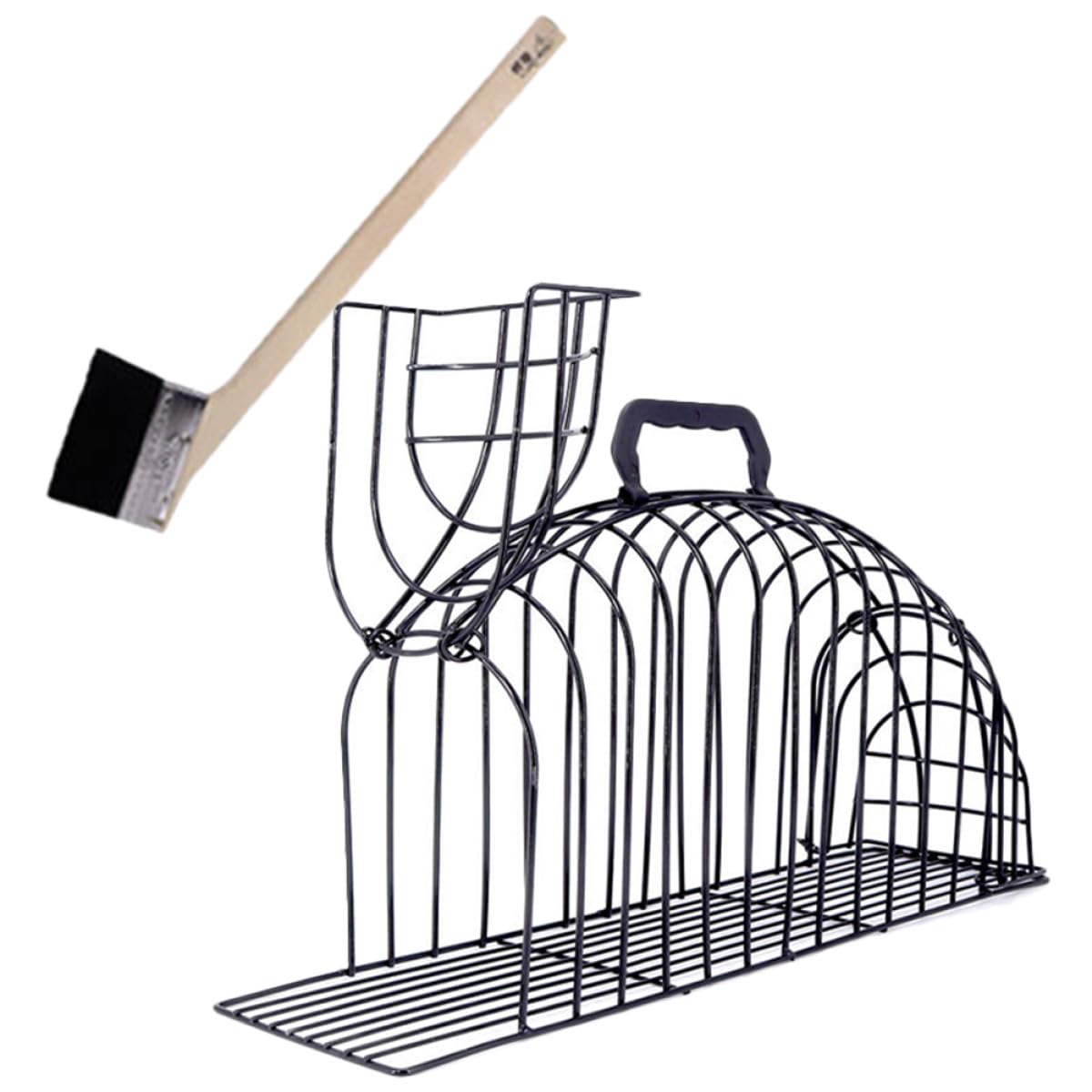 Cage de Bain pour Chat en Matériau Solide Système Anti-Morsures, Cage de Toilettage Adaptée aux Chats Domestiques