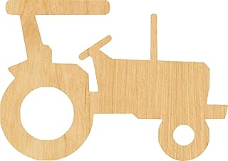 Tractor Laser Cut Out Wood Shape Craft Supply Thickness: 1/8 Inch Size:7