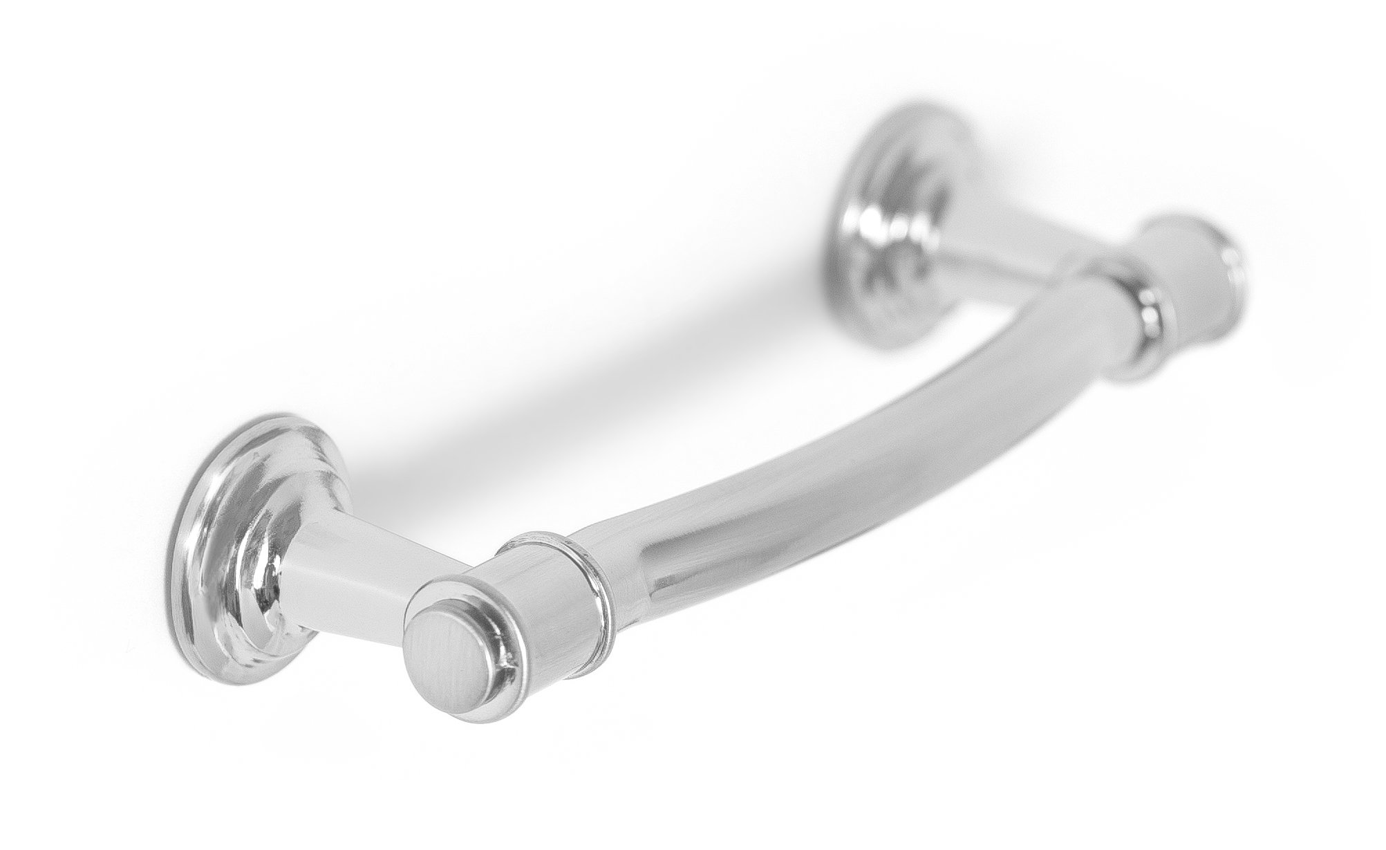 BIRDROCK HOMEDecorative Arched Handle Pull | Brushed Nickel | 10 Pack | 3 Inch Kitchen Cupboard Furniture Cabinet Hardware Drawer Dresser Pull