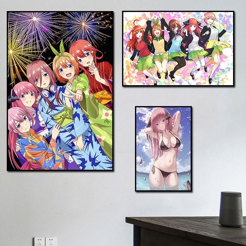 Amazon.co.jp: 五等分の花嫁 ポスター いちか にの みく よつば