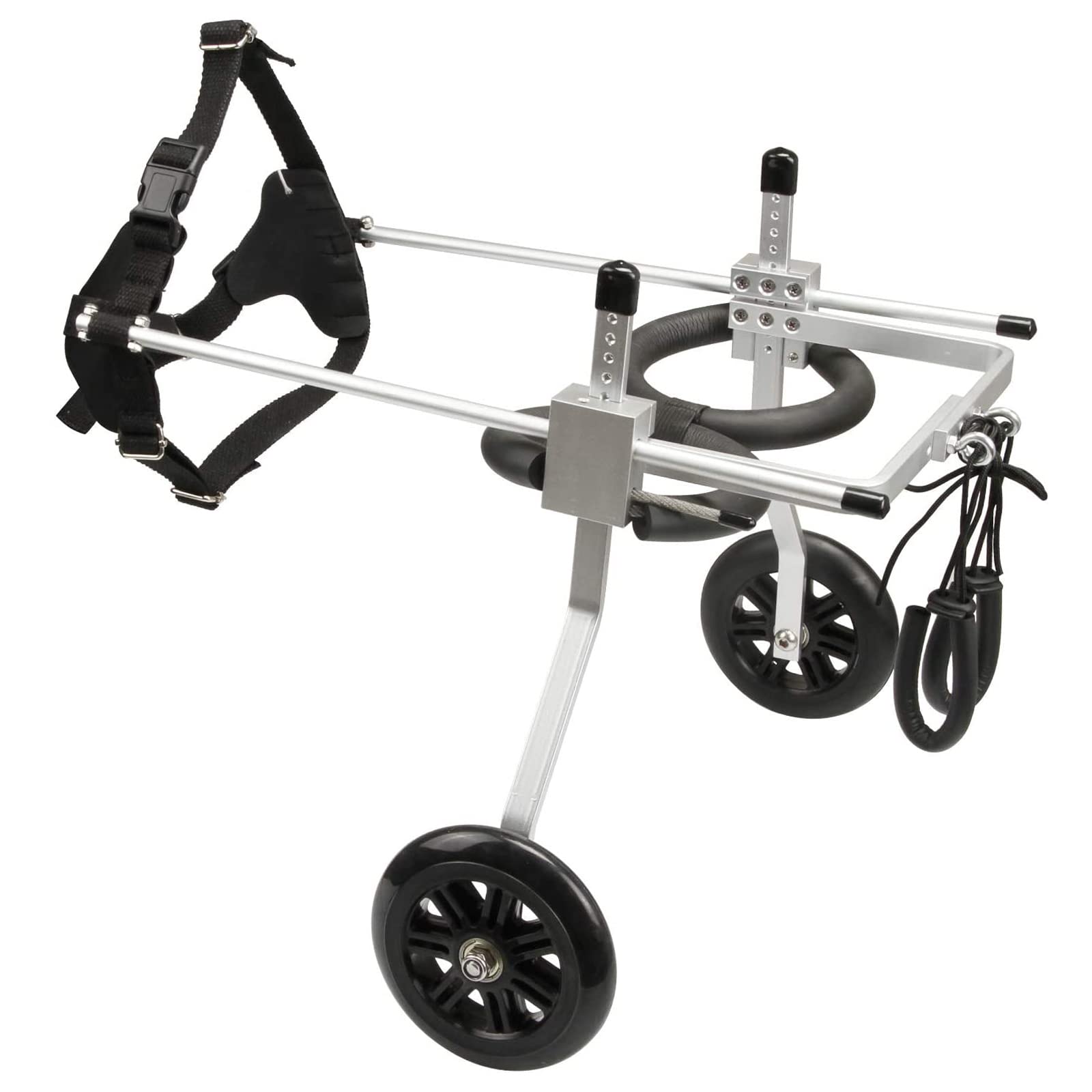 Silla de Ruedas para Perros, Silla de Ruedas para Perros Ajustable Ligera para Perros discapacitados Las Patas Traseras Ayudan a Volver a Caminar (M)
