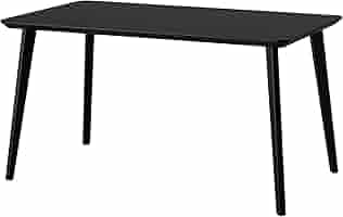 LISABO リーサボー ダイニングテーブル 105cm 黒 LISABO リーサボー / LISABO リーサボー テーブル＆チェア4脚