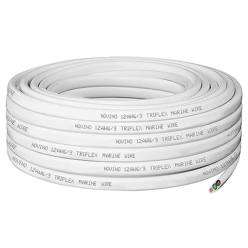 Miniatura 19 de 16 Gauge Marine Wire 16/3 16 AWG Marine Grade Wire Triplex Tinned Copper Boat Cable,16 Gauge OFC Oxygen Free Copper Cable for Automotive RV Boat