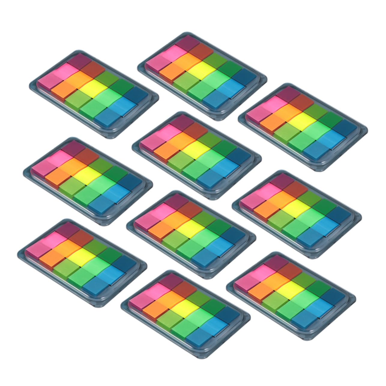 3er-set Index-etiketten-tabs Flaggen-set Fluoreszierende Klebe-tabs Für Schule Und Büro Tiermaterial Nicht Wiederverwendbar Glattes Schreiben 10 Stück X 3