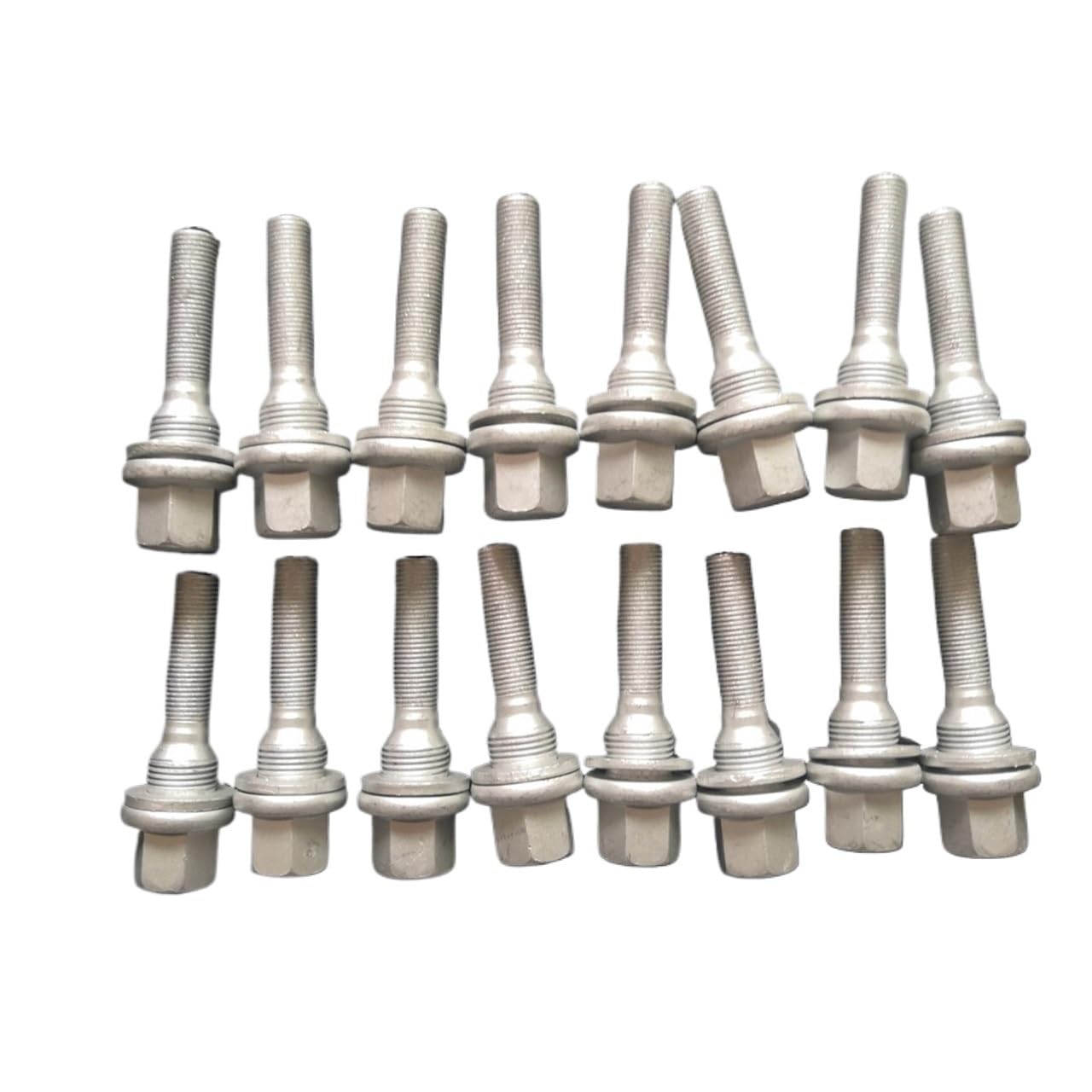 Bulloni Antifurto Per Ruote M12 X 1,25 Bulloni Lunghi Rotelle Rotelle Bulloni Sedili Piatti Pneumatici Pneumatici Uso adatto per Citroen Peugeot 301 3008 308 406 607(16 PCS)