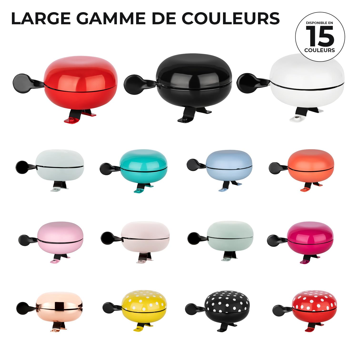 URBAN ZWEIRAD Sonnette De Vélo Big Mama - Cloche Rétro Style Hollandais Pour Vélo Adulte Et Enfant