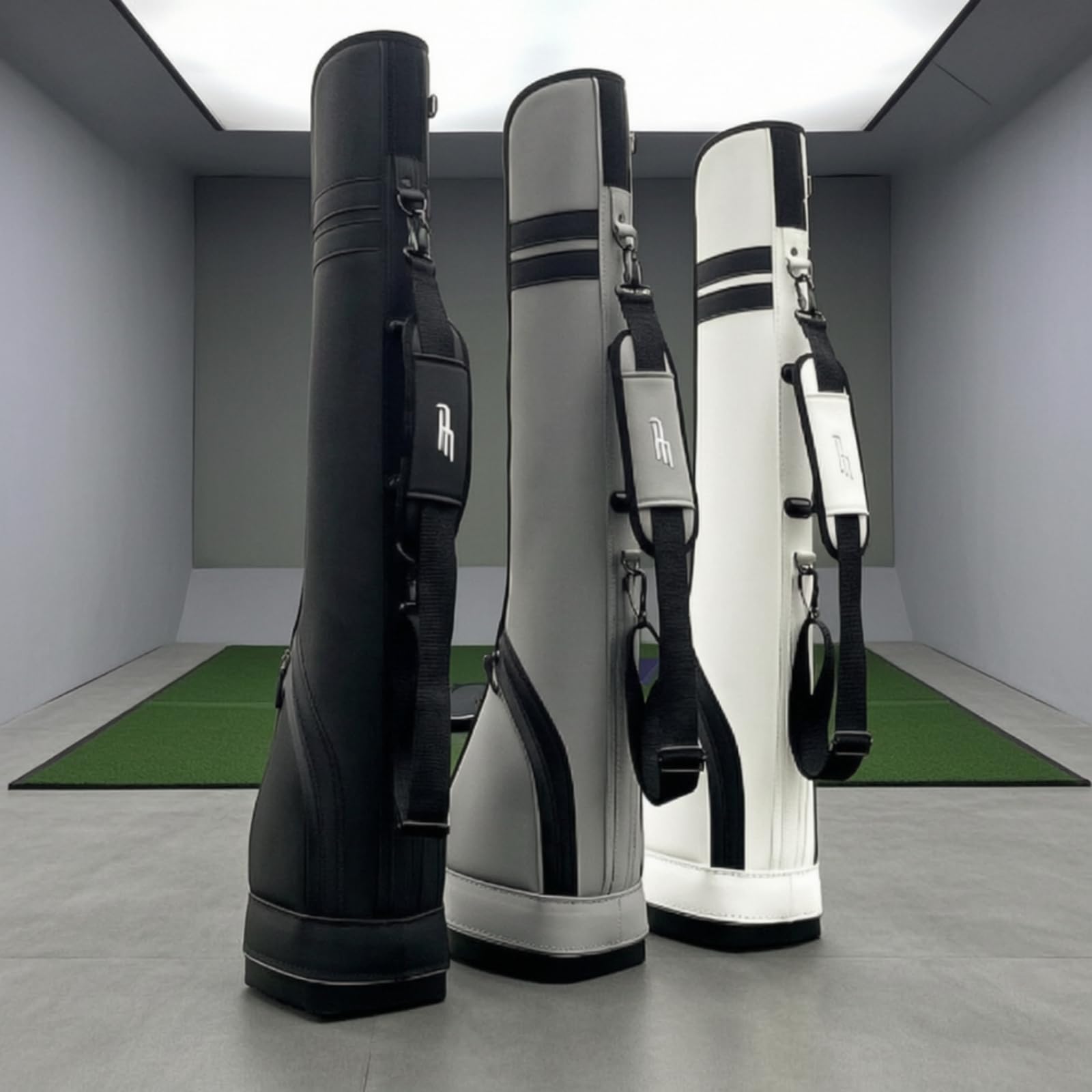 Bolsa Golf con Bolsillos Portátil, Negro