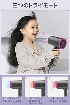 Amazon | 【2024年新登場】 ヘアドライヤー 大風量 速乾 ドライヤー