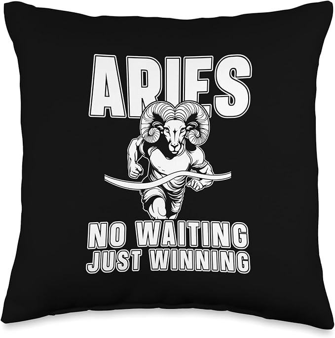 Aries Sign - Star Zodiac Horoscope Starsign Throw Pillow
