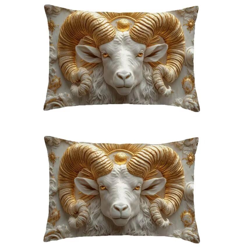 Housse coussin extérieur blanc 70x90cm lin imperméable taie oreiller jardin maison