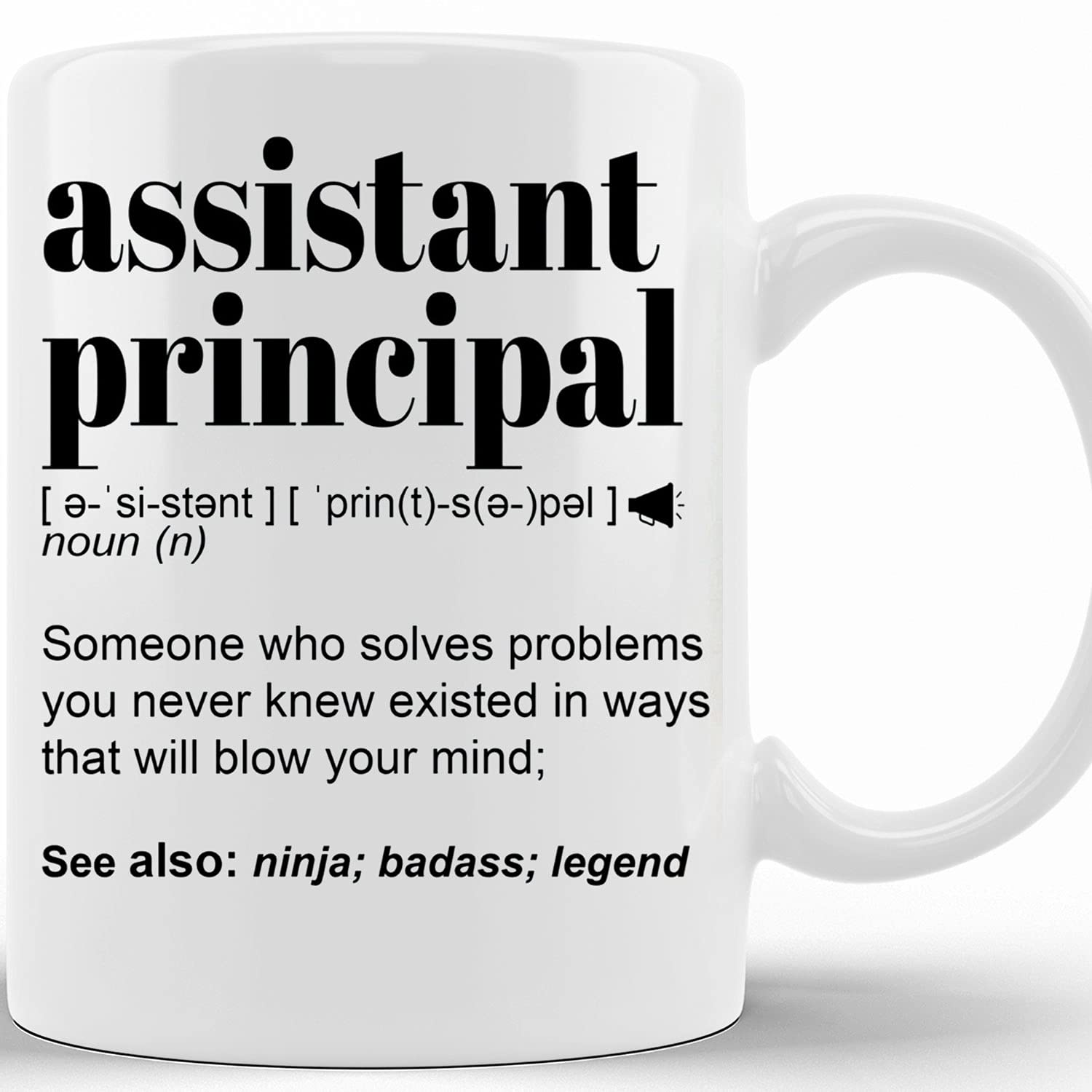 Amazon.com: Funny Assistant Principal Gift Mug L For Women And Men L  Appreciation, Birthday, Retirement, Christmas Gift L Personalized Custom  Name Cup, 11 Or 15 Oz Ceramic Novelty Coffee Cup, Gift Ideas