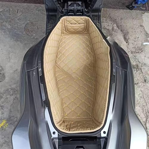 オートバイFit for PCX160 ADV160 KF47 KF54 用リアトランクライナー プロテクター オートバイ シート バケットパッド 保護パッド for PCX 160 ADV 160 2018-2024 (Beige)